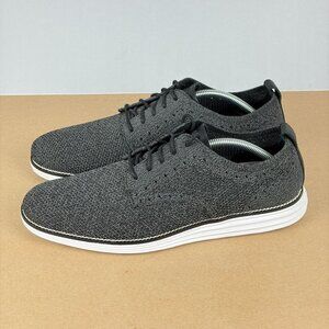 Cole Haan Original Grand Stitchlite Wingtip Oxford Shoes Mens 12 Gray Lace Up